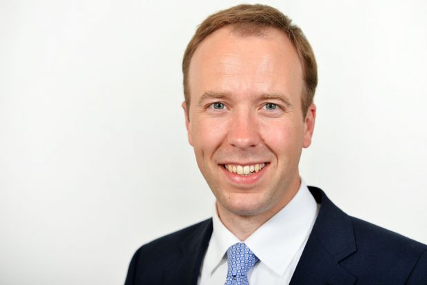 A photo of Matt Hancock, Secretary of State for Health and Social Care 